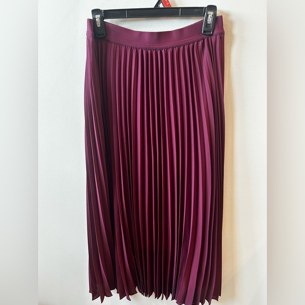 The Limited Burgandy A-Line Skirt